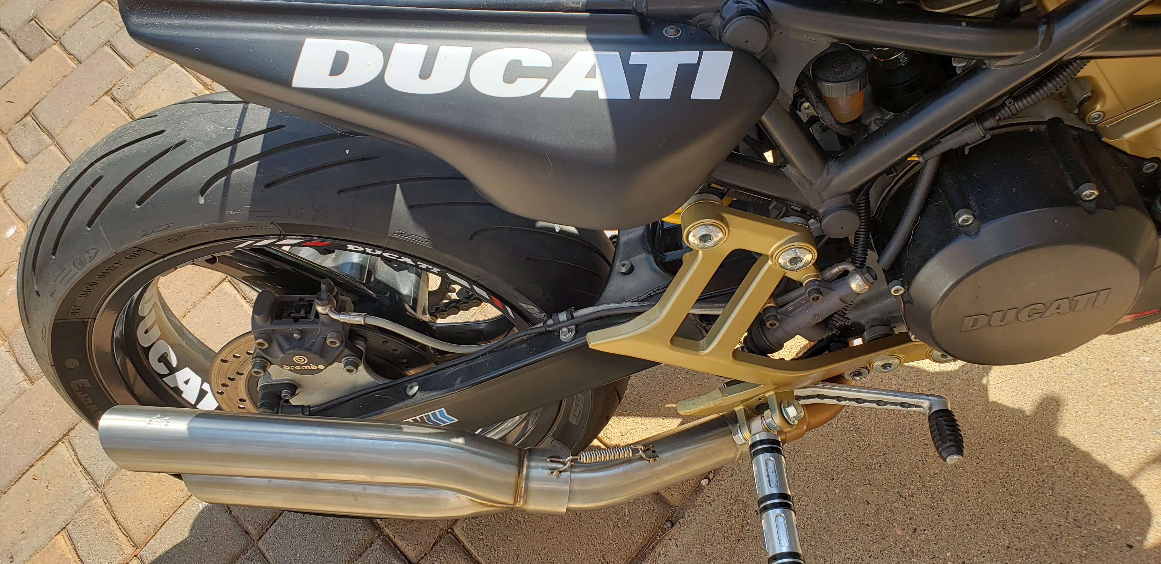 Ducati Monster Rear Sets Removal