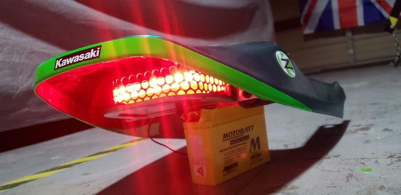 KawasakiKZ650 Cafe Racer Custom Graphics and Fuel Tank